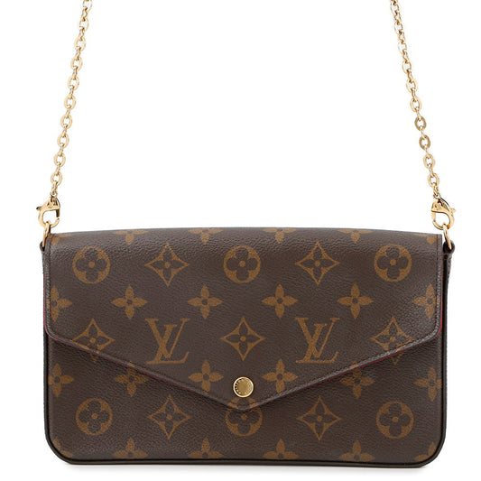 Louis Vuitton Felicie Pochette FuchsiaM61276 Monogram Clutch Bag 2