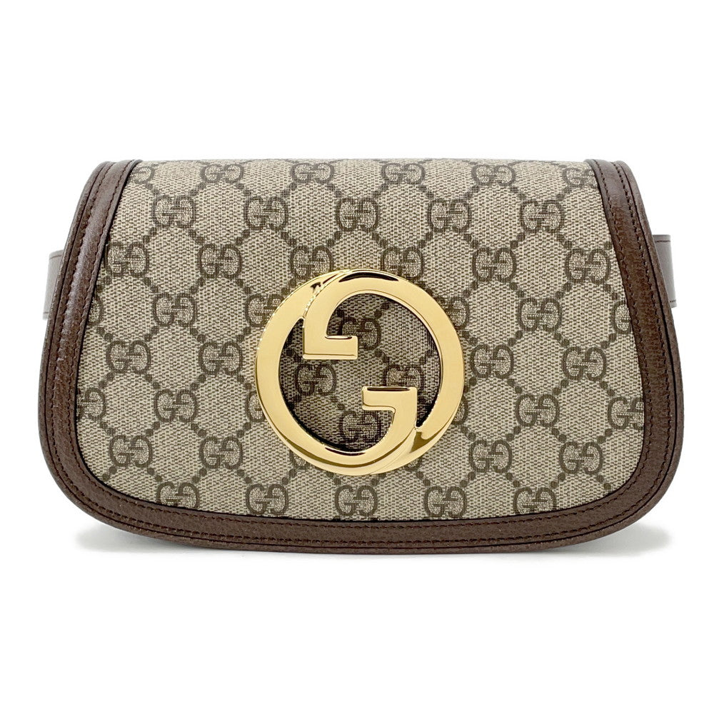 Gucci Blondie Brown703807 PVC Leather Beige Belt