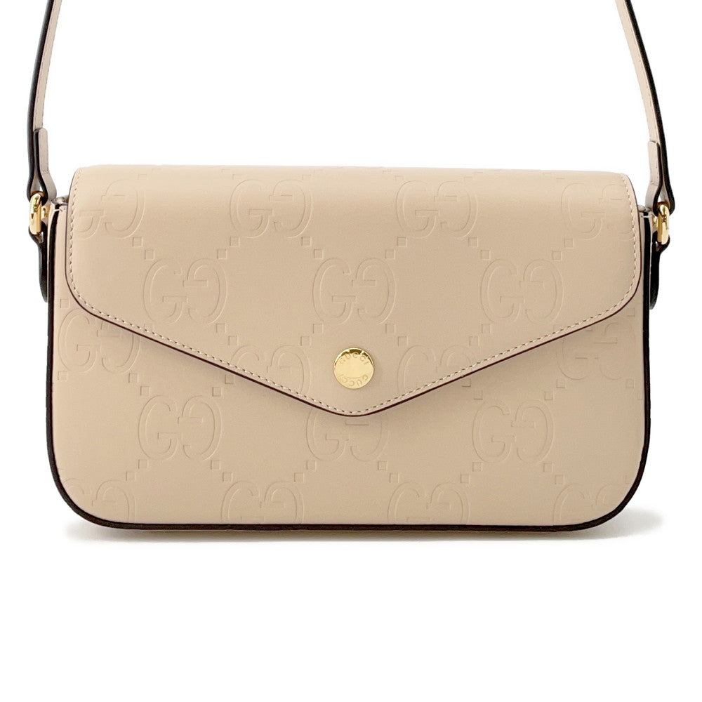 Gucci GG Super Beige772794 Leather Mini Shoulder Bag 2