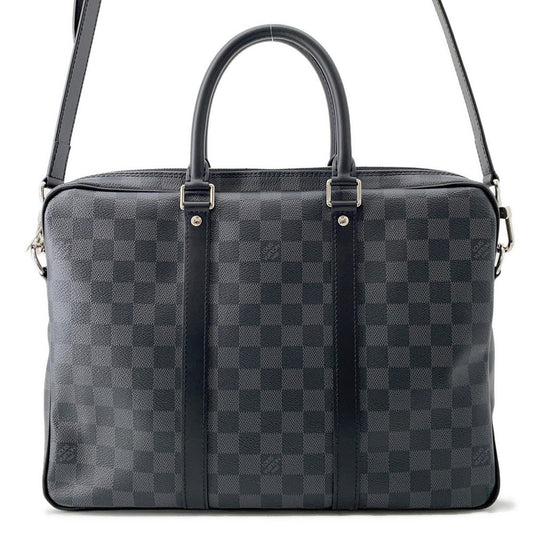 Louis Vuitton Port Documan Voyajaj NoirN41478 Graphite PM Damier Handbag