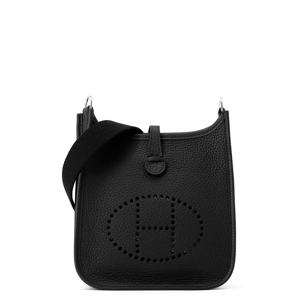 Evelyne Amazon Short Taurillon Clemence Size Tpm Black Travel Bag