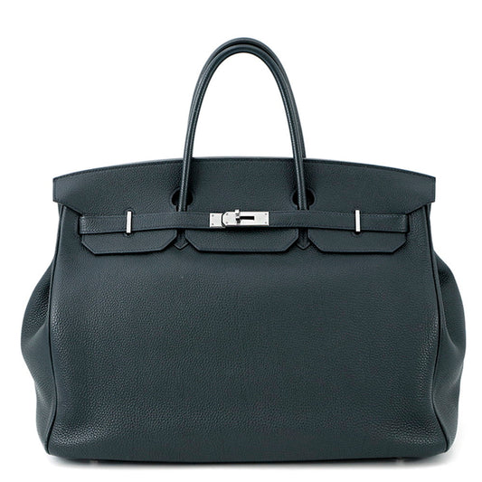 Birkin Verso Vert Rousseau Colbert Togo Size Leather Travel Bag