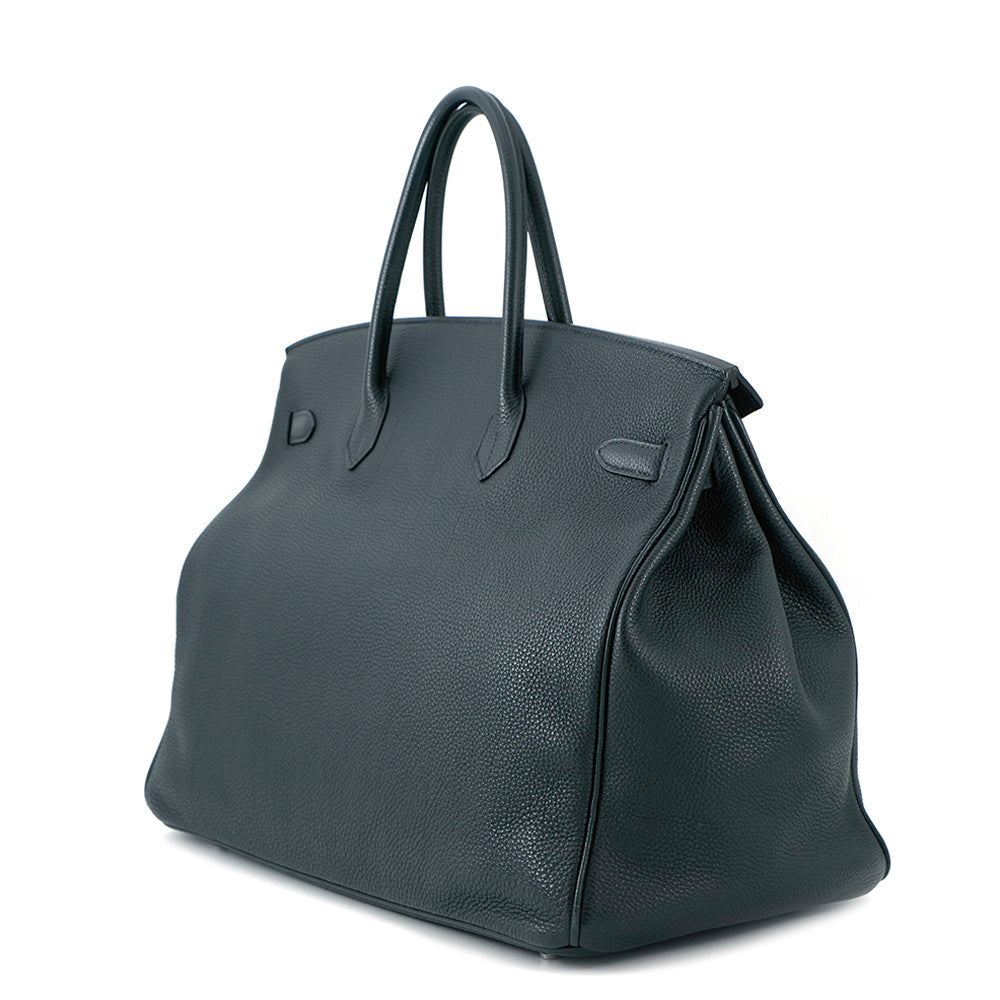 Birkin Verso Vert Rousseau Colbert Togo Size Leather Travel Bag