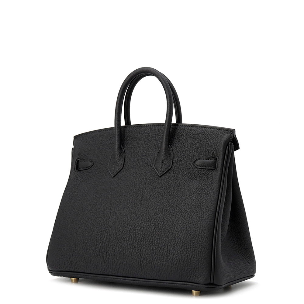 Birkin Togo Size Handbag Leather Black Travel Bag