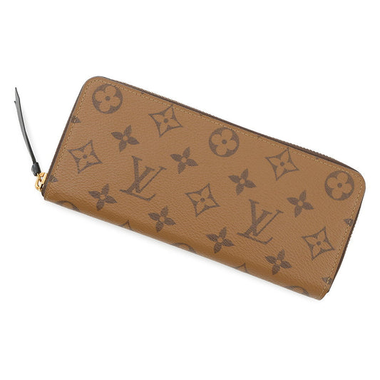 Louis Vuitton Portefeuille Clemence NoirM82336 Reverse Monogram Canvas Handbag