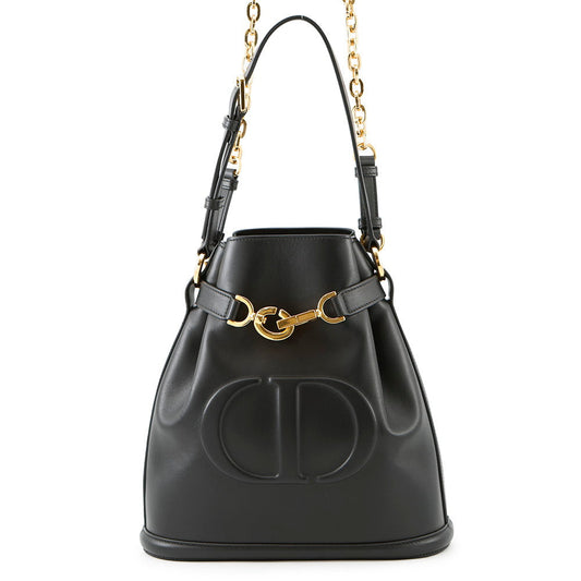 Dior C'Est Cd Embossed Bag Blackm Ubha Calf Leather Travel Bag