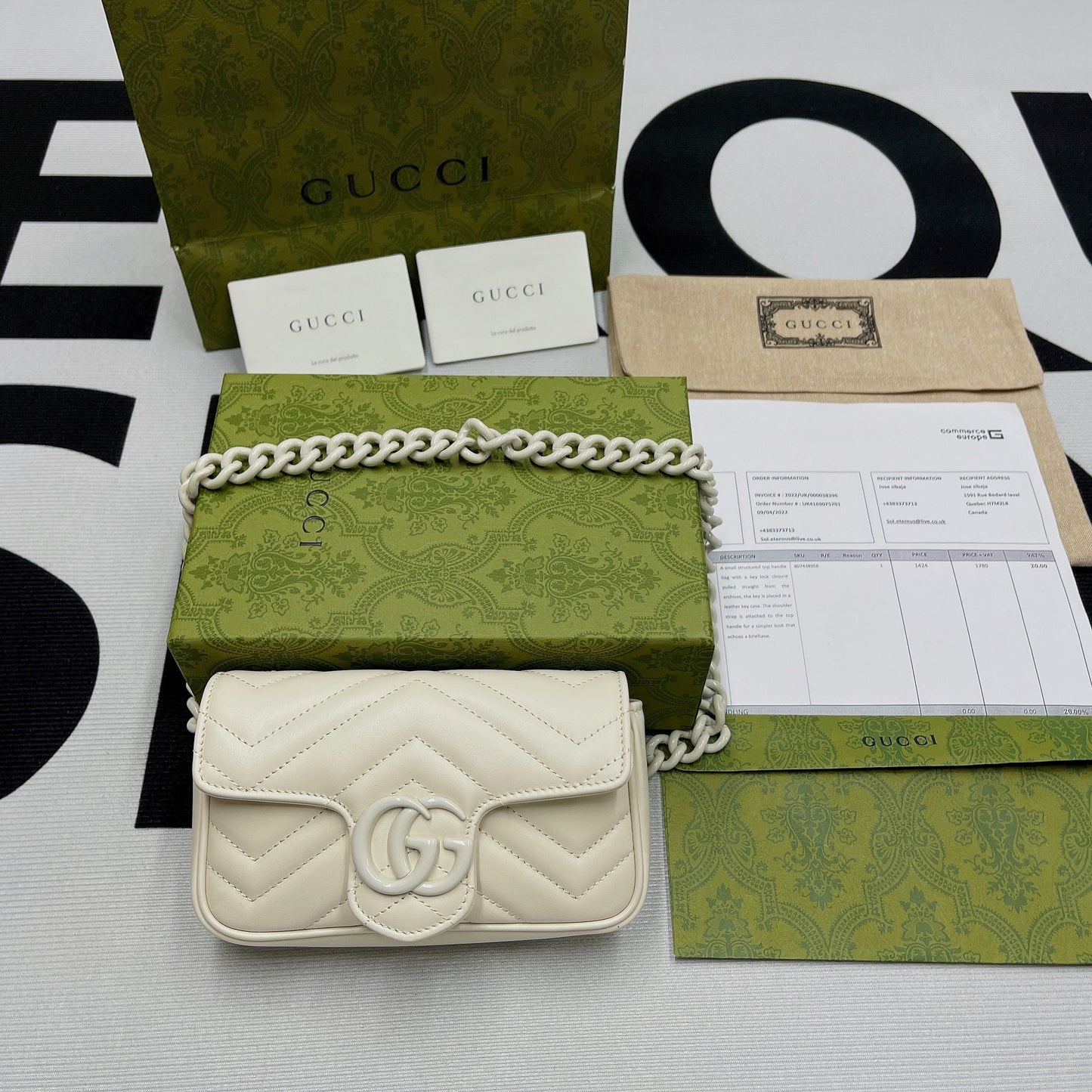 gg Marmont Super , ’s White Mini Bag
