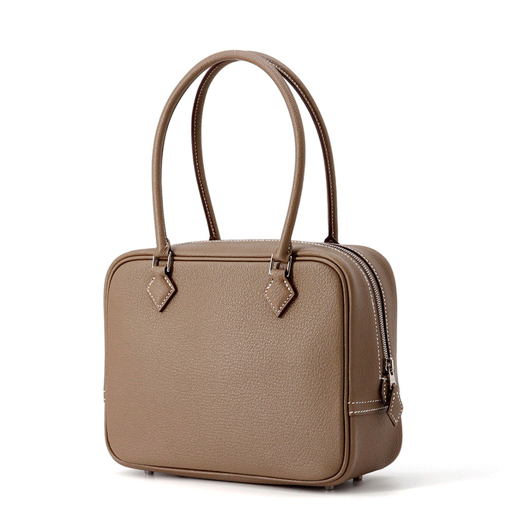 Plume Etoupe Chevre Myzore Goatskin Size Handbag Mini Travel Bag