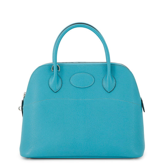 Bolide Turquoise Chevre Myzore Goatskin Size Handbag Travel Bag