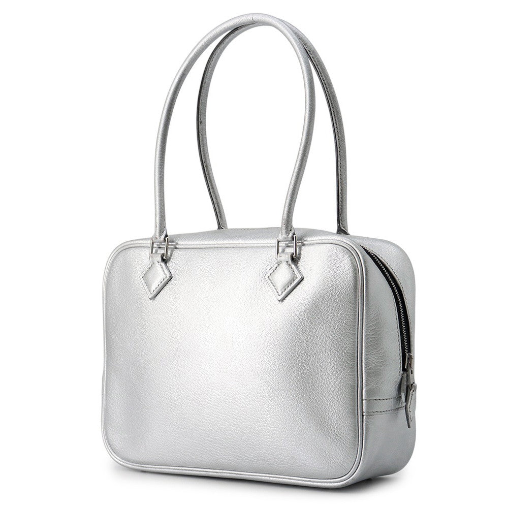 Plume Olympic Limited Chevre Myzore Goatskin Size Silver Mini Travel Bag