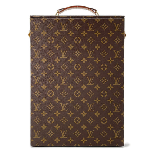 Louis Vuitton wine Monogram Brown Beige Handbag