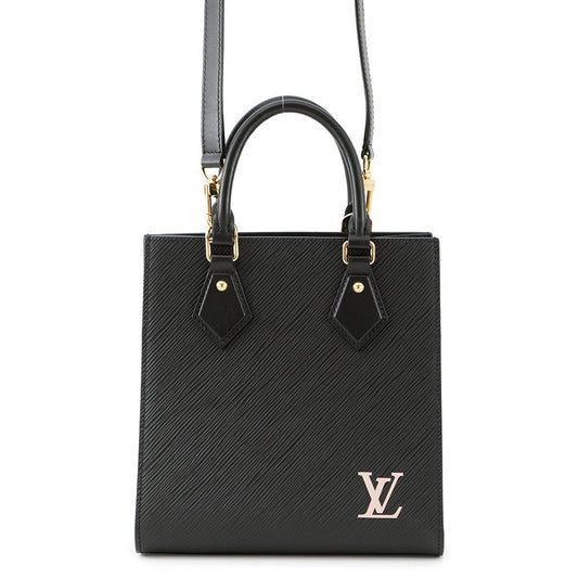 Louis Vuitton Sac Plat NoirM20958 Leather Epi Handbag 2