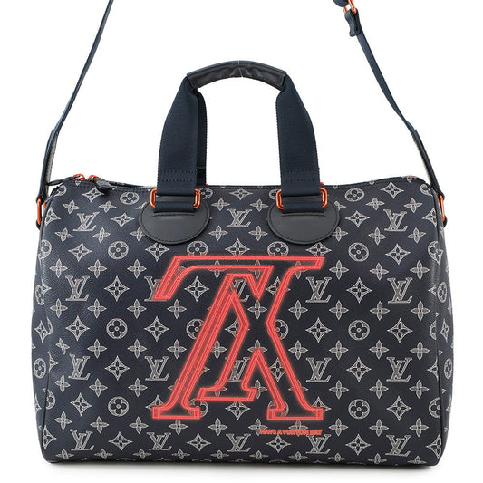Louis Vuitton Speedy Bandouliere NavyM43697 Ink Monogram Handbag