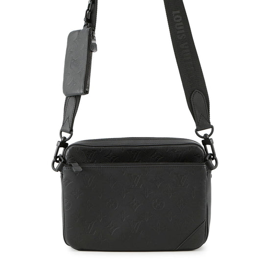 Louis Vuitton Trio Messenger NoirM46602 Shadow Monogram Crossbody Bag