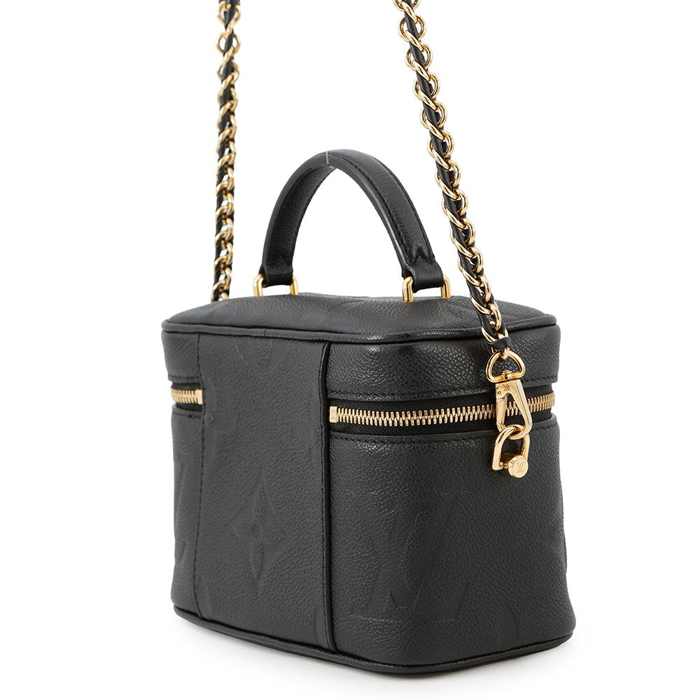 Louis Vuitton Vanity NoirM45598 Monogram PM Leather Empreinte Handbag