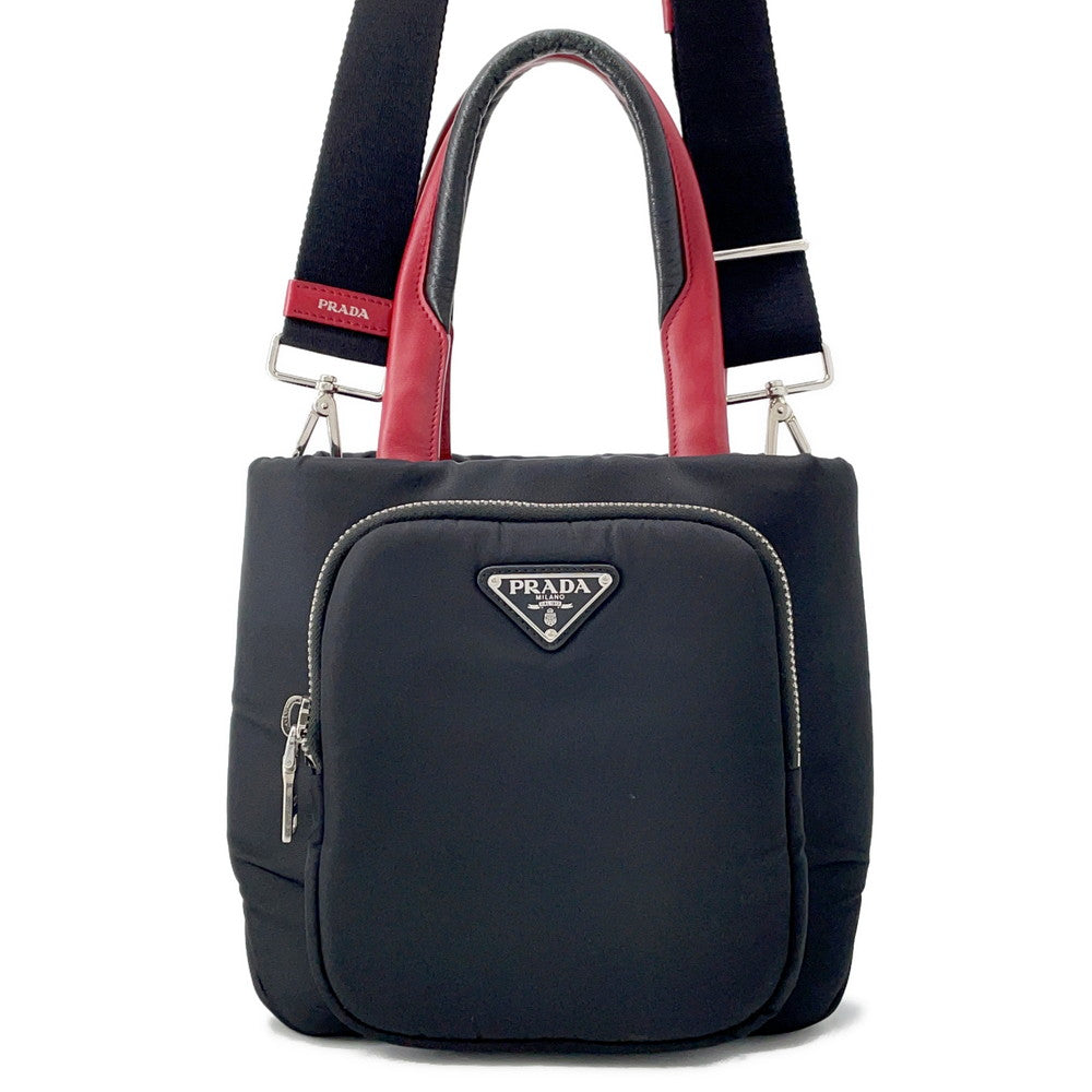 Cargo Way Tote Bag Red Bg Size Leather Nylon