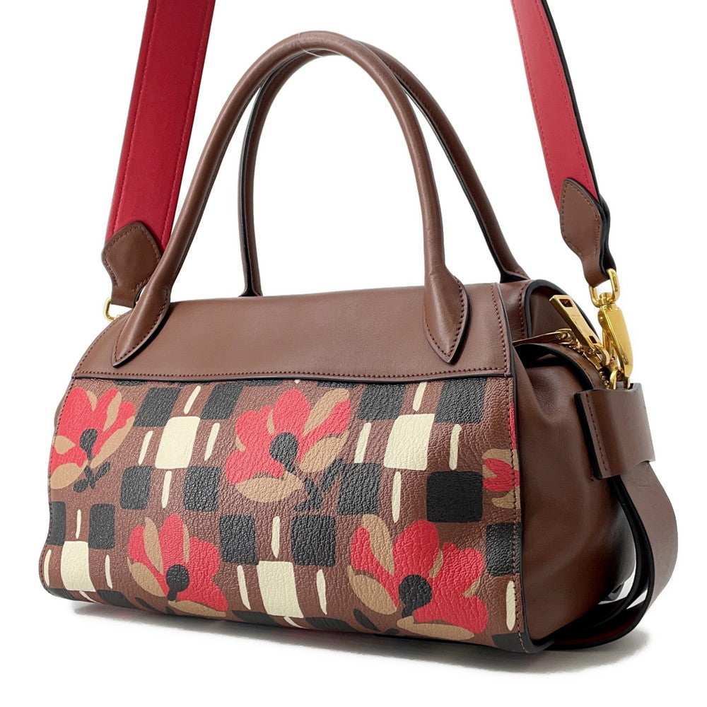 Bowling Way Handbag Multicolor Bb Pvc Leather Brown Travel Bag