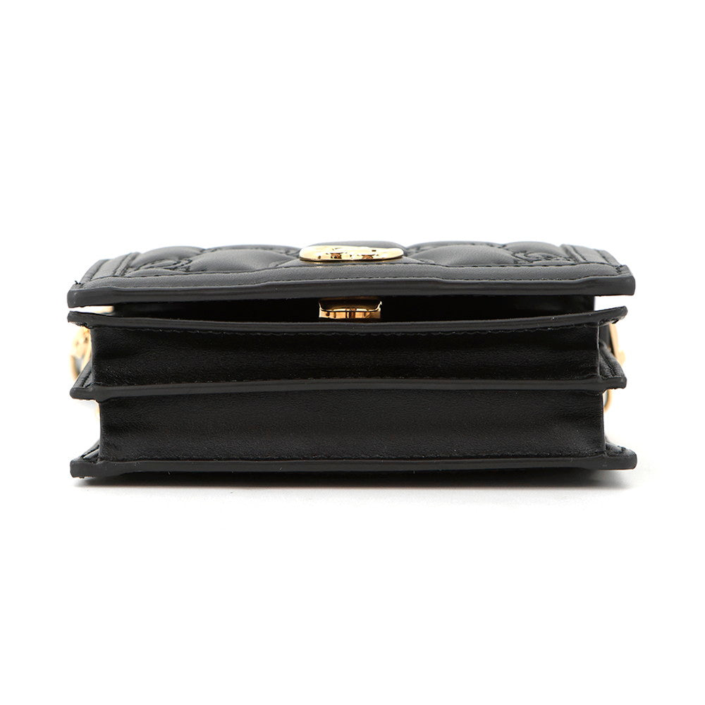 Gucci GGQuilted Black723777 Size Leather Mini Shoulder Bag