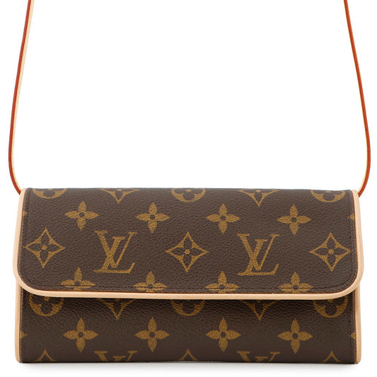 Louis Vuitton Pochette Twin BrownM51854 Monogram Clutch Bag