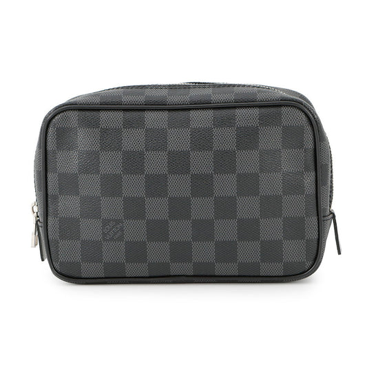 Louis Vuitton Trousse Toilette NoirN47522 Graphite PM Damier Handbag