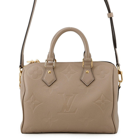 Louis Vuitton Speedy Bandouliere TourterelleM59273 Monogram Leather Empreinte Handbag 2