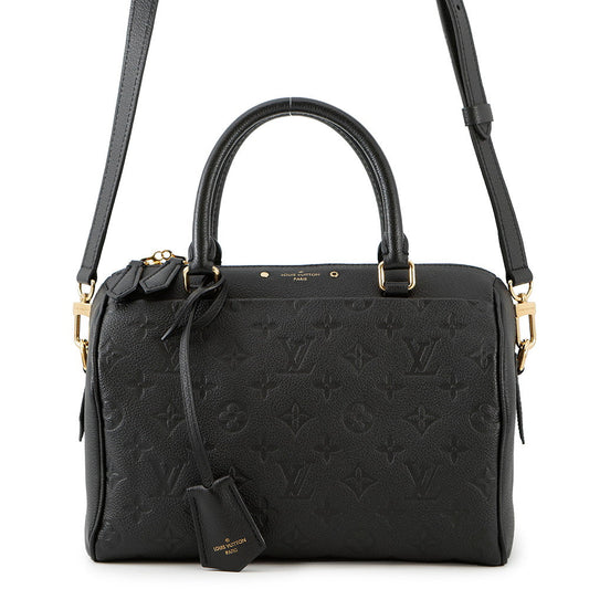 Louis Vuitton Speedy Bandouliere NM NoirM42401 Monogram Leather Empreinte Handbag