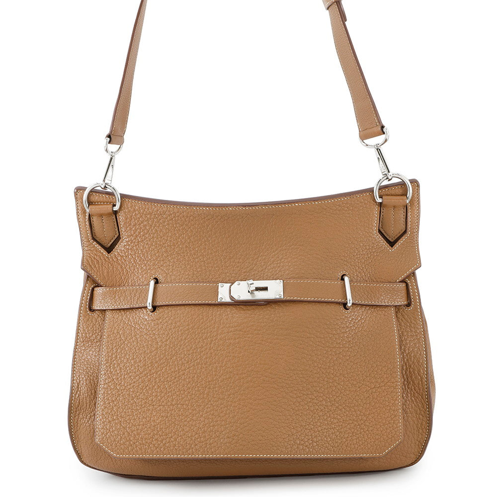 Jypsiere Taurillon Clemence Size Handbag Gold Travel Bag