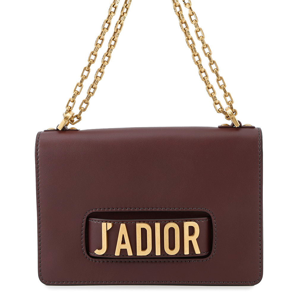 Dior J' Chainshoulder Bordeaux Handbag Leather Shoulder Bag