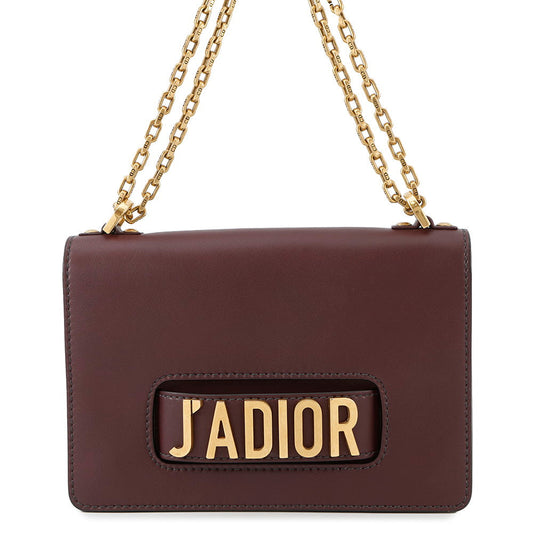 Dior Shoulder Bag ?J' ChainShoulder Bordeaux Leather