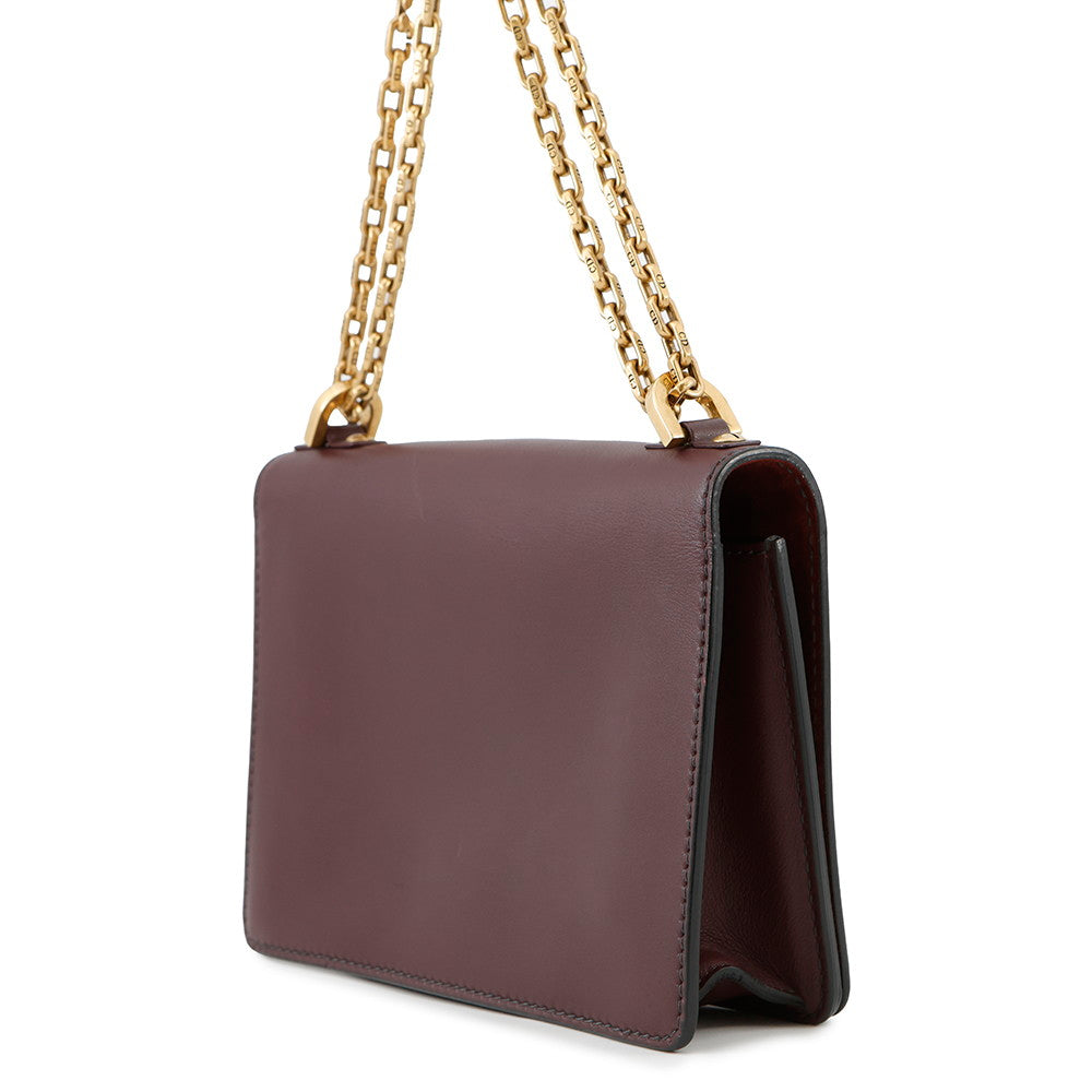 Dior J' Chainshoulder Bordeaux Handbag Leather Shoulder Bag