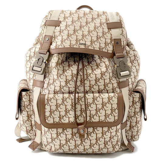 Dior Backpack Cactus Jackcollaboration Beige Esba Jod Handbag Leather Canvas
