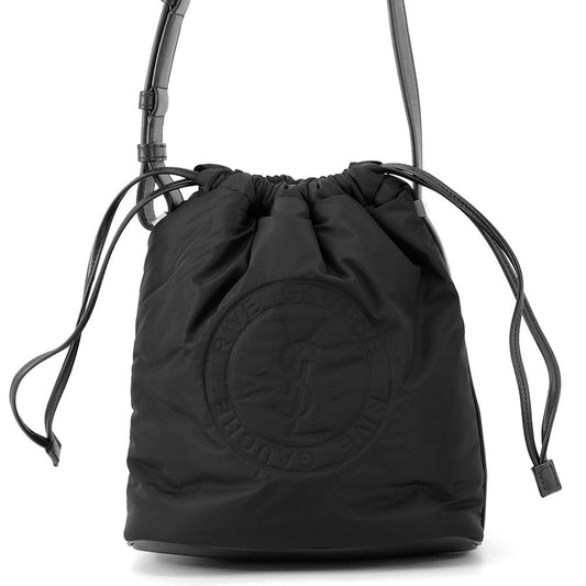 YSL Saint Laurent Shoulder Bag ?Rive Gauche bag Black710261 Leather Nylon