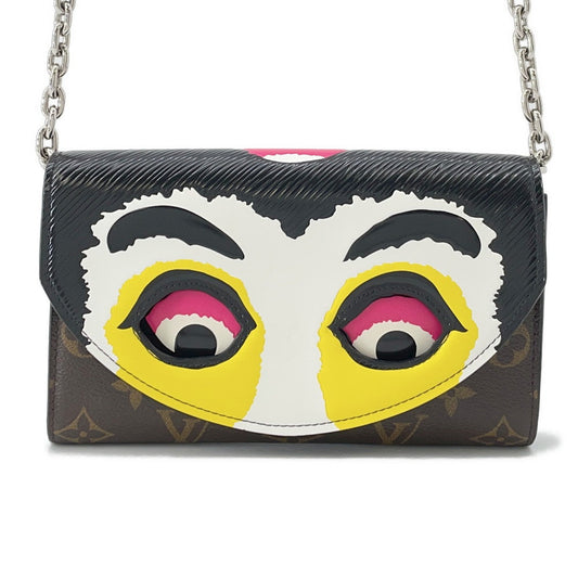 Louis Vuitton Kansai Yamamoto Pochette Kabuki Mask Monogram Epi Leather Clutch Bag