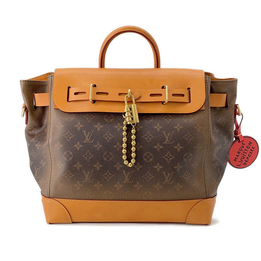 Louis Vuitton Steamer BrownM11534 ・Dust Monogram Handbag