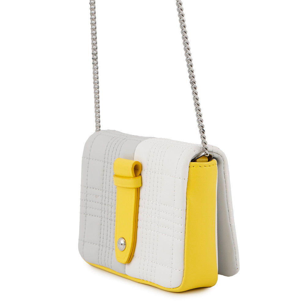Burberry Tb Lola Handbag Leather White Gray Travel Bag