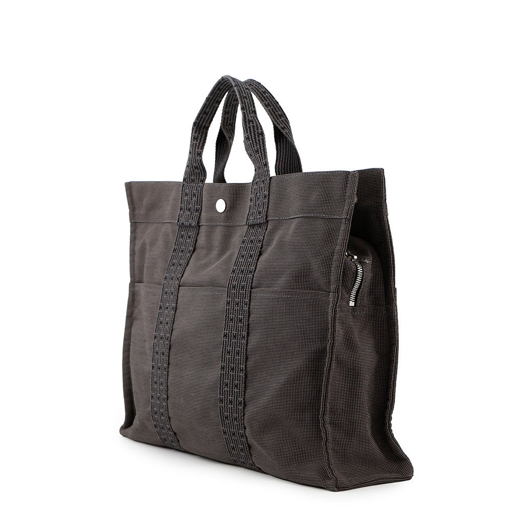 Her Line Gray Size Mm Handbag Canvas Travel Bag