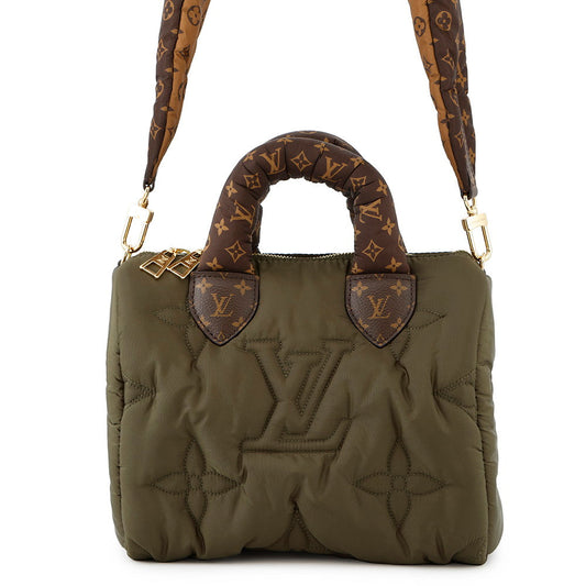 Louis Vuitton Speedy Bandouliere KhakiM59009 Recycled Nylon Monogram Handbag