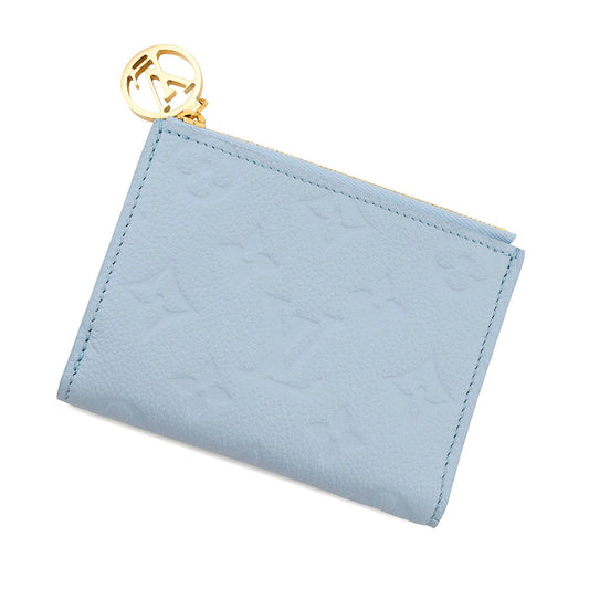 Louis Vuitton Portefeuille Lisa OrumpM83587 Monogram Blue Leather Empreinte Handbag