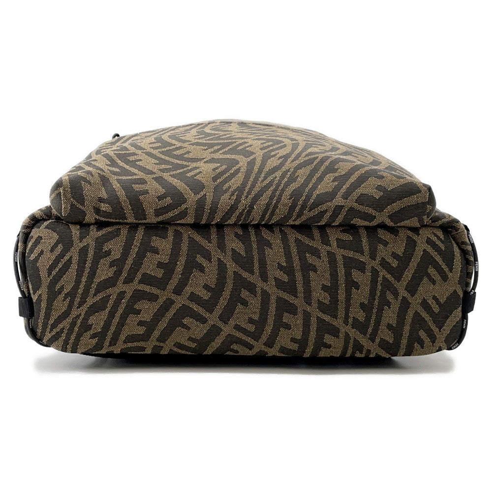 Fendi Ff Vertigo Backpack Brown7Vz042 Canvas