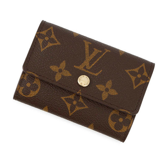 Louis Vuitton Porte Monnaie・Plat BrownM61930 Monogram Handbag
