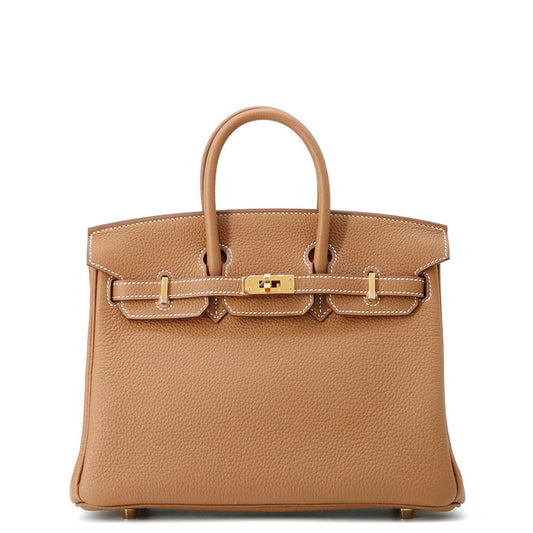 Birkin Togo Size Handbag Leather Gold Travel Bag