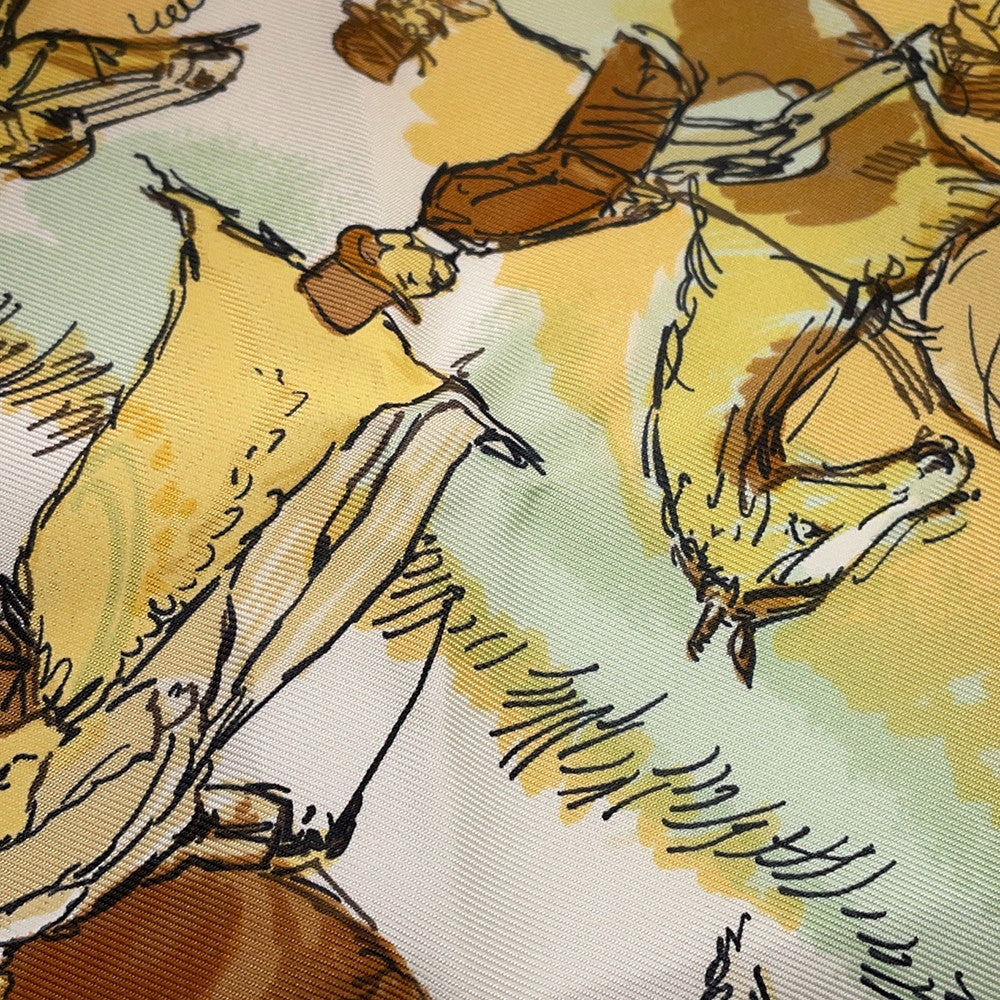 Carre Les Lady On Horseback Size Yellow Travel Bag