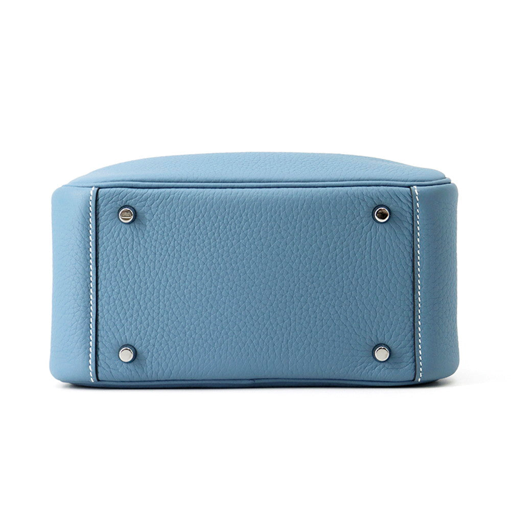 Lindy New Jean Taurillon Clemence Size Handbag Blue Mini Travel Bag