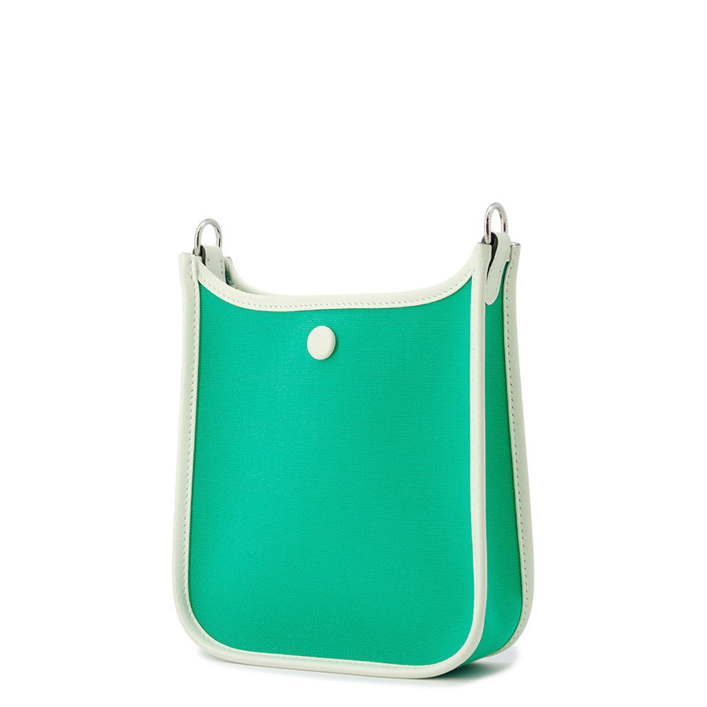 Neo Evelyne Menthe Azteque Vert Fizz Toile Leather Blue Travel Bag