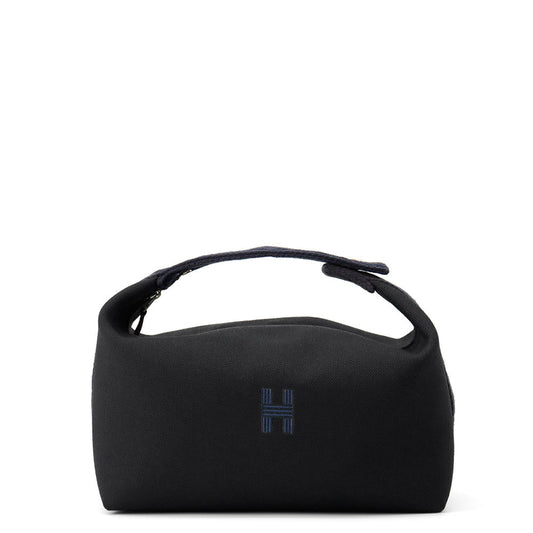 Brid A Zig Zag Navy Size Gm Canvas Black Travel Bag