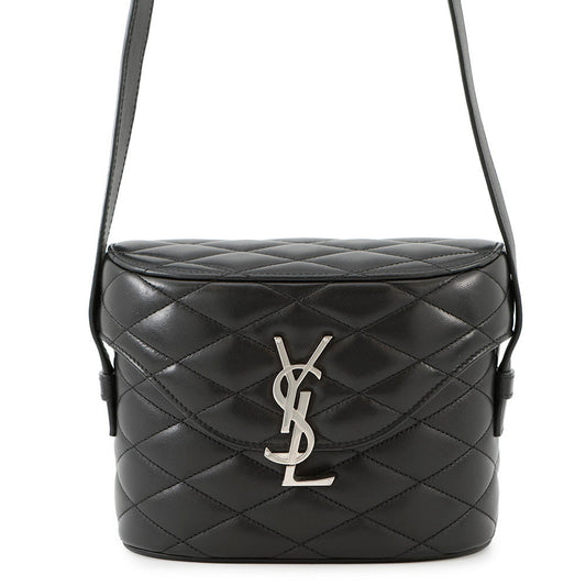 YSL Saint Laurent YSL Saint Paris June Box Shoulder Bag Leather Black