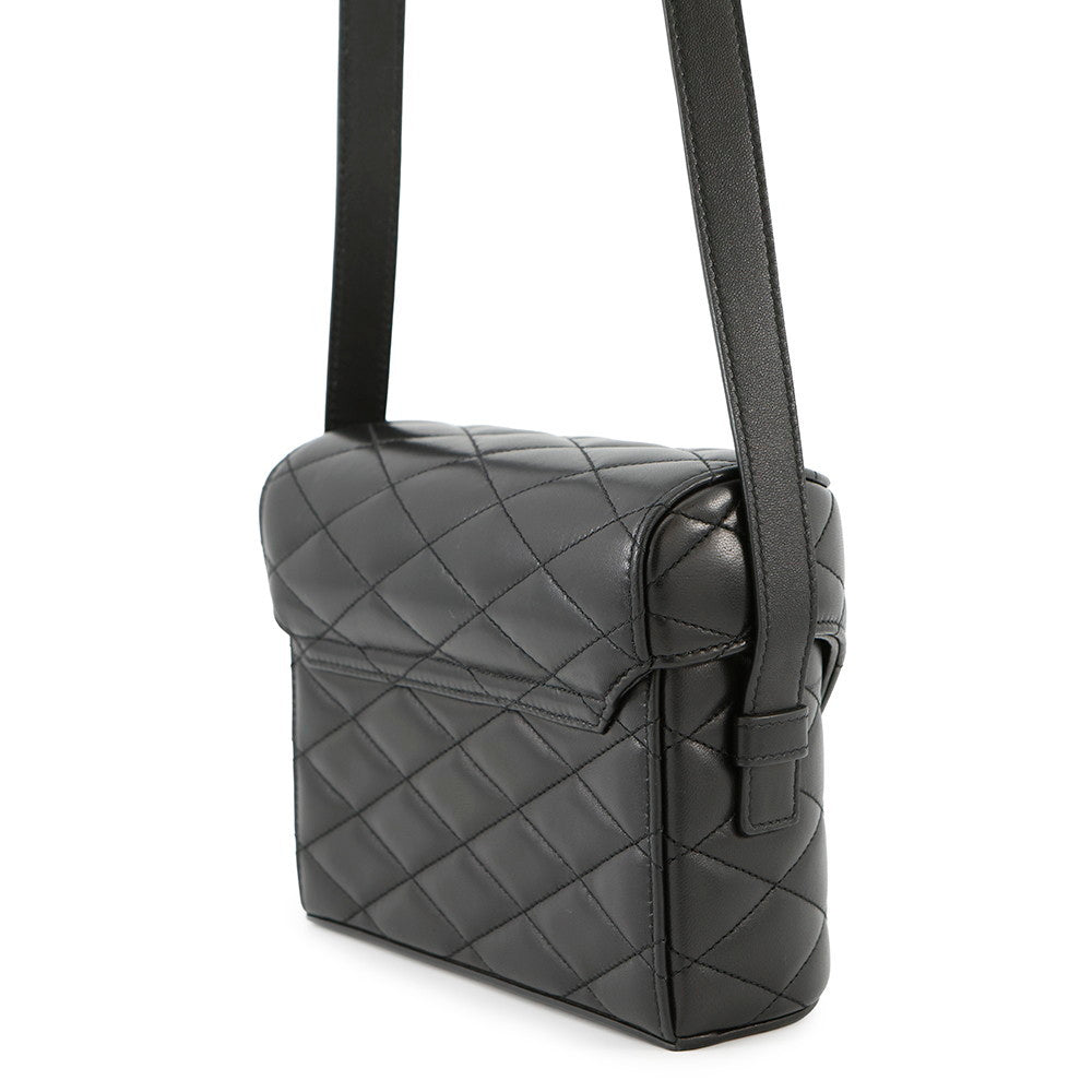 YSL Saint Laurent YSL Saint Paris June Box Shoulder Bag Leather Black
