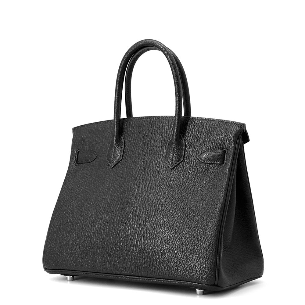 Birkin Chevre Myzore Goatskin Size Handbag Black Travel Bag