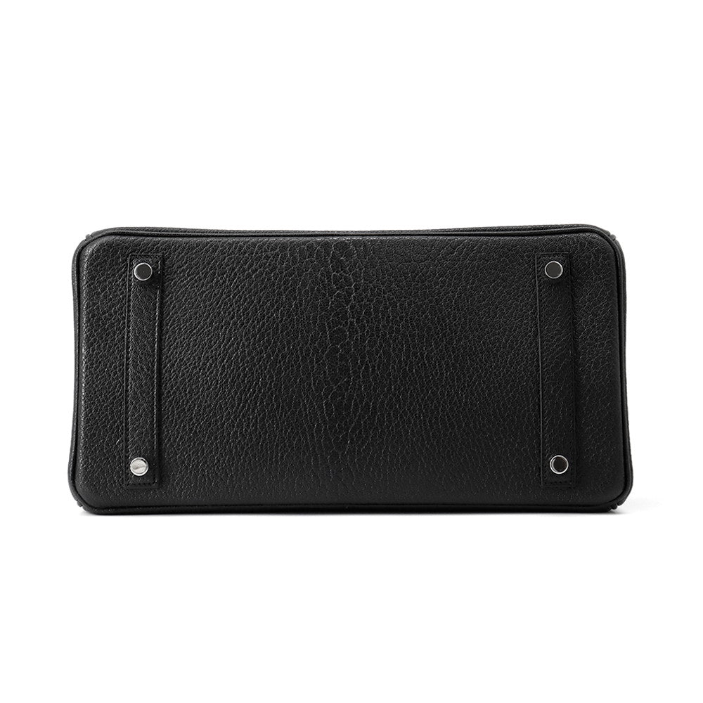 Birkin Chevre Myzore Goatskin Size Handbag Black Travel Bag