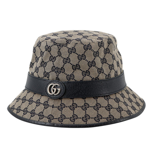 Gucci GG Size XL Polyester68 Cotton16 Canvas Beige Bucket Hat